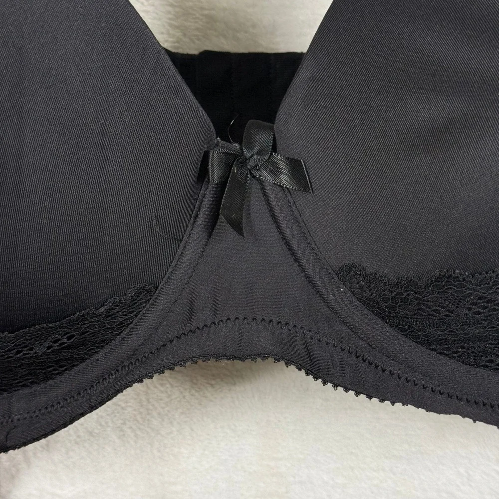 Parfait Black Lace Trim Padded Underwire T-Shirt Bra 34G 8806